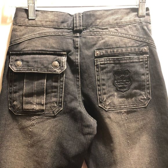 Dior for Girls, Distressed Gray Jeans, Sz 12A NWOT - Picture 3 of 8